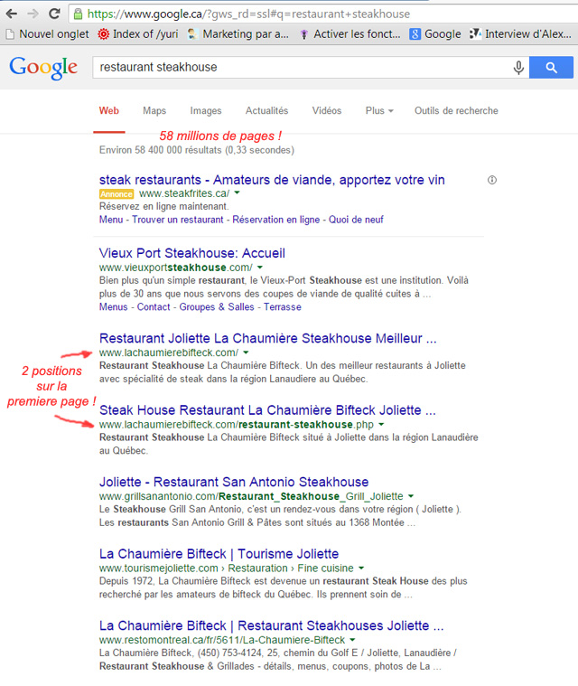 Comment tre en premire page sur Google !